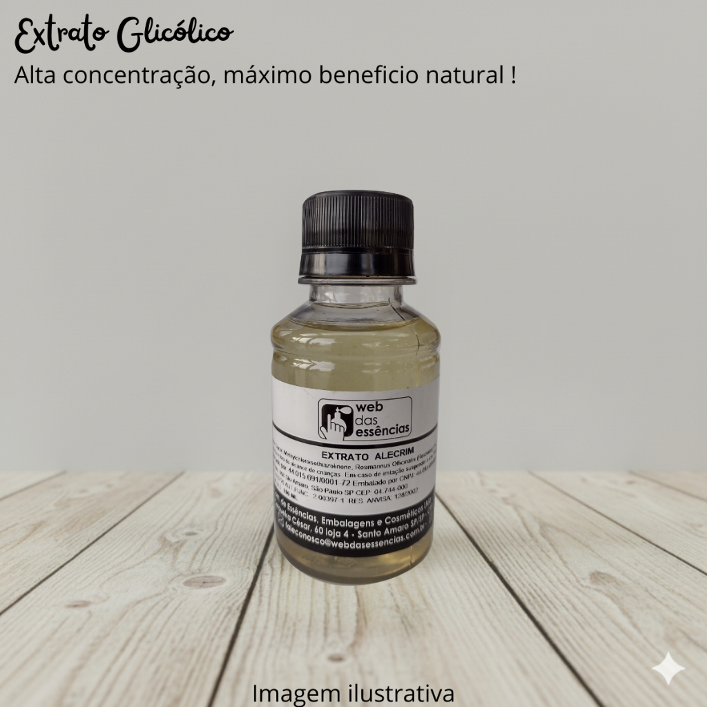 Extrato Glicólico para Cosméticos Alecrim - 100ml em Oferta na Shopee