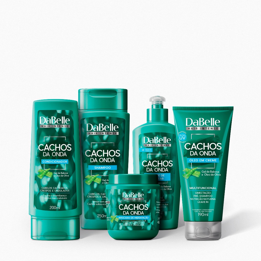 DaBelle Kit Hidratante 5 Produtos - Cachos da Onda em Oferta na Shopee