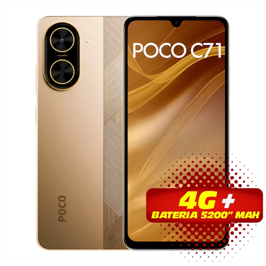 Celular Xiaomi Poco C71 128GB/ 64GB Dual Sim GLOBAL LACRADO ORIGINAL PRONTA ENTREGA PROMOÇÃO