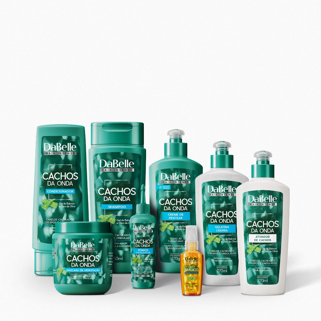 Kit DaBelle Hair Cachos da Onda 400g (8 produtos) em Oferta na Shopee