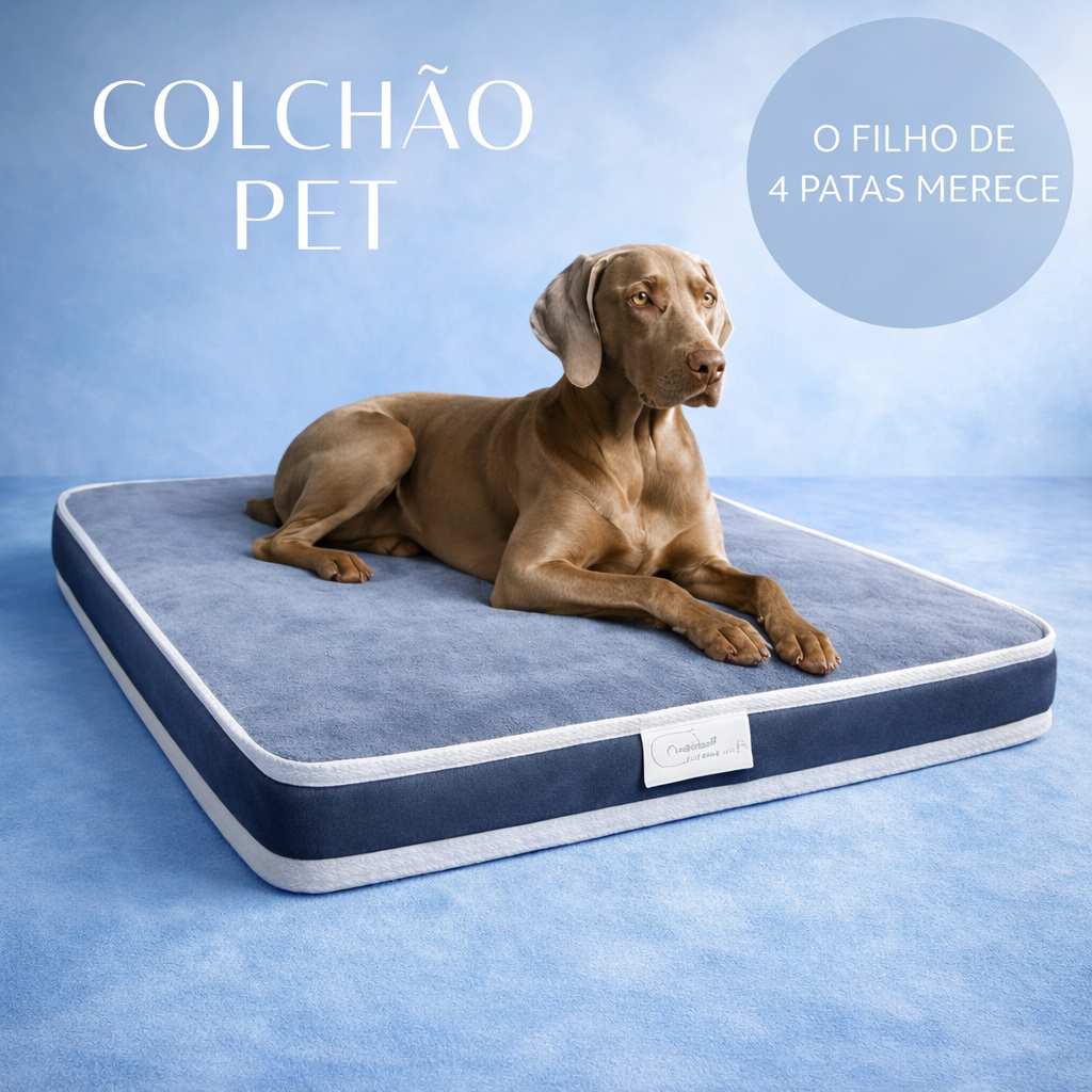 Comfortwell Colchão Pet Ortopético Caminha Cama P, M e G Premium Para Cães Gatos Cor Cinza em Oferta na Shopee