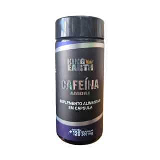 Cafeína Anidra 500mg 120 Cápsulas - King Earth em Oferta na Shopee