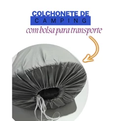 Colchonete Camping Dobravel Solteiro + Bolsa SACOLA Para Transporte
