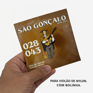 ENCORDOAMENTO SAO GONÇALO VIOLÃO NYLON CRISTAL C/BOLINHA TENSÃO MEDIA 028 em Oferta na Shopee