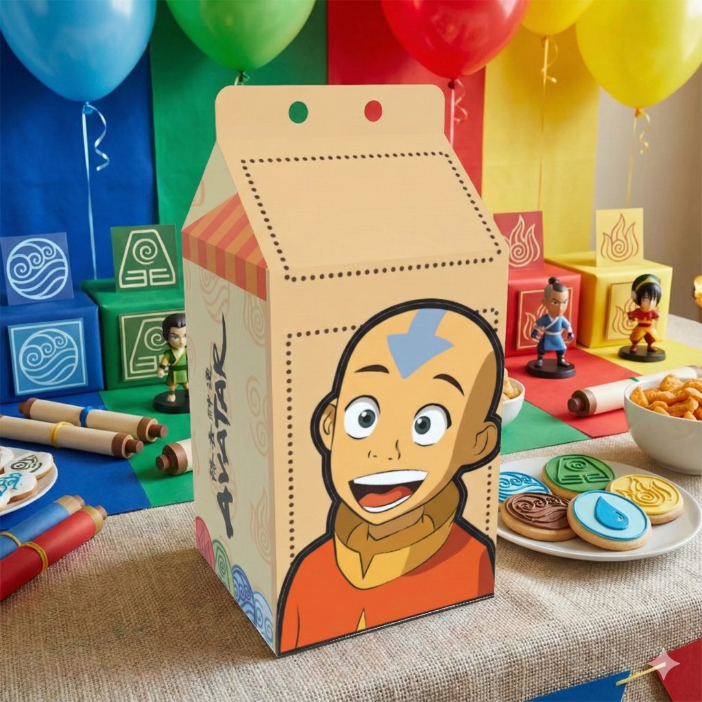 Caixinha Milk Tema avatar Festa Infantil  Lembrança Para Festa - Pronta Entrega