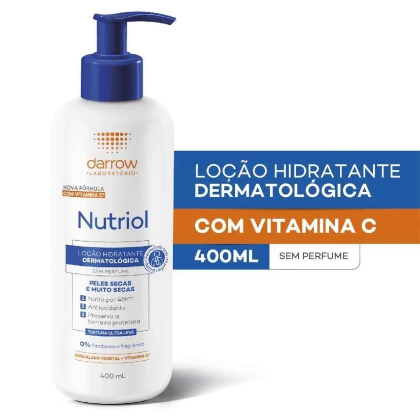 Hidratante Corporal Nutriol Peles Secas E Muito Secas Sem Perfume Com 400ml