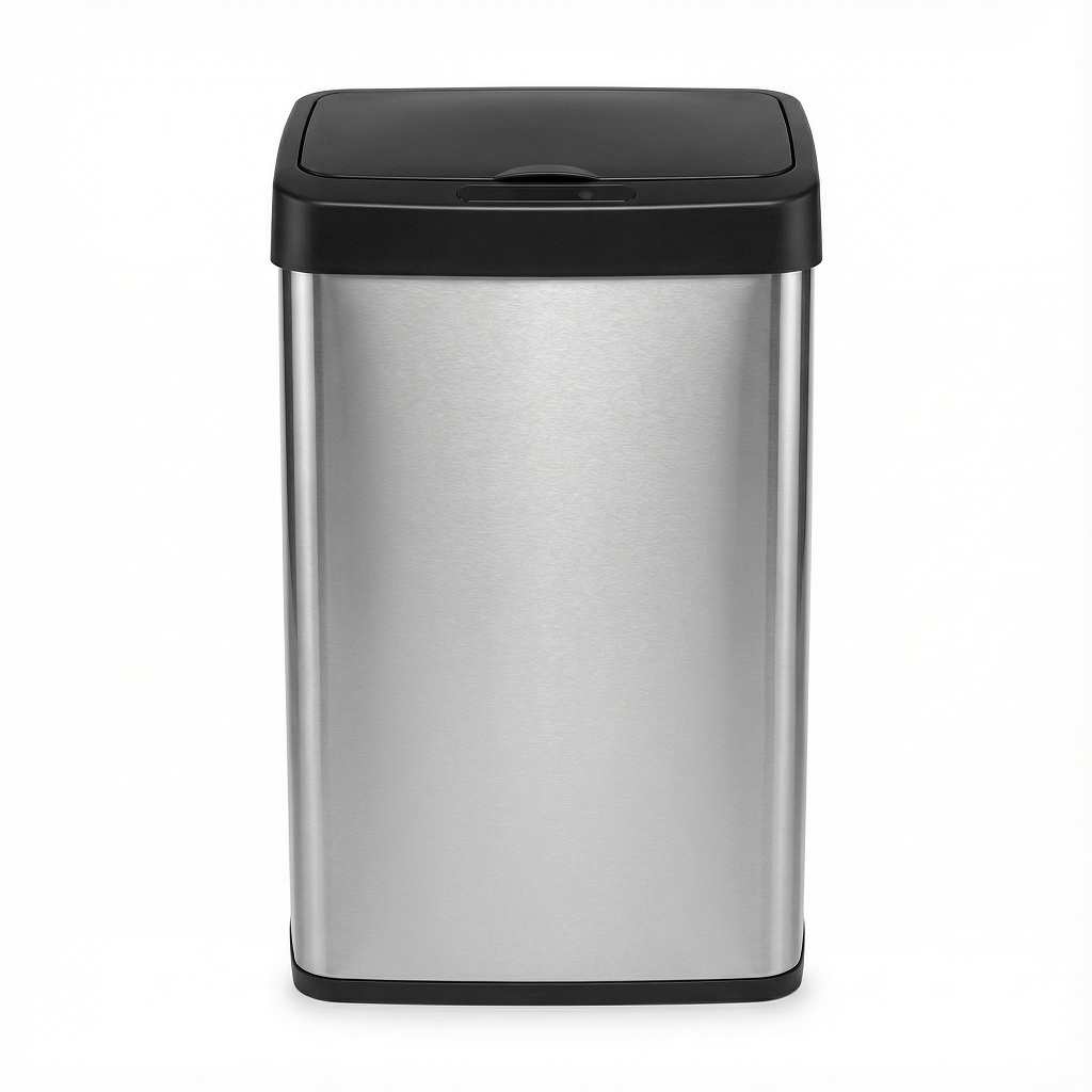 Lixeira Automática 50 Litros Premium Cor Aço Inox Escovado Sensor Inteligente