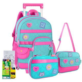 Kit Mochila Carrinho Juju Teófilo Estojo Box Lancheira Térmica em Oferta na Shopee