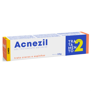 Acnezil Gel Tratamento Para Cravos Espinhas  20g em Oferta na Shopee