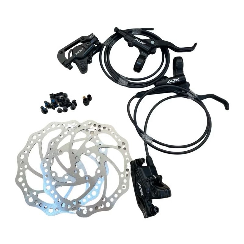 Kit Freio Disco Hidraulico Bike Bicicleta Mtb Adx Audax Caloi Com Discos 160mm
