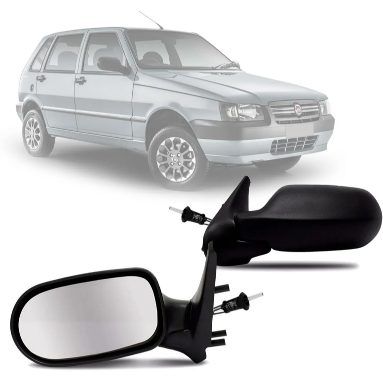 Retrovisor Uno Mille Fire Flex 2005 a 2010 4 Portas C/Controle Unidade ou Par
