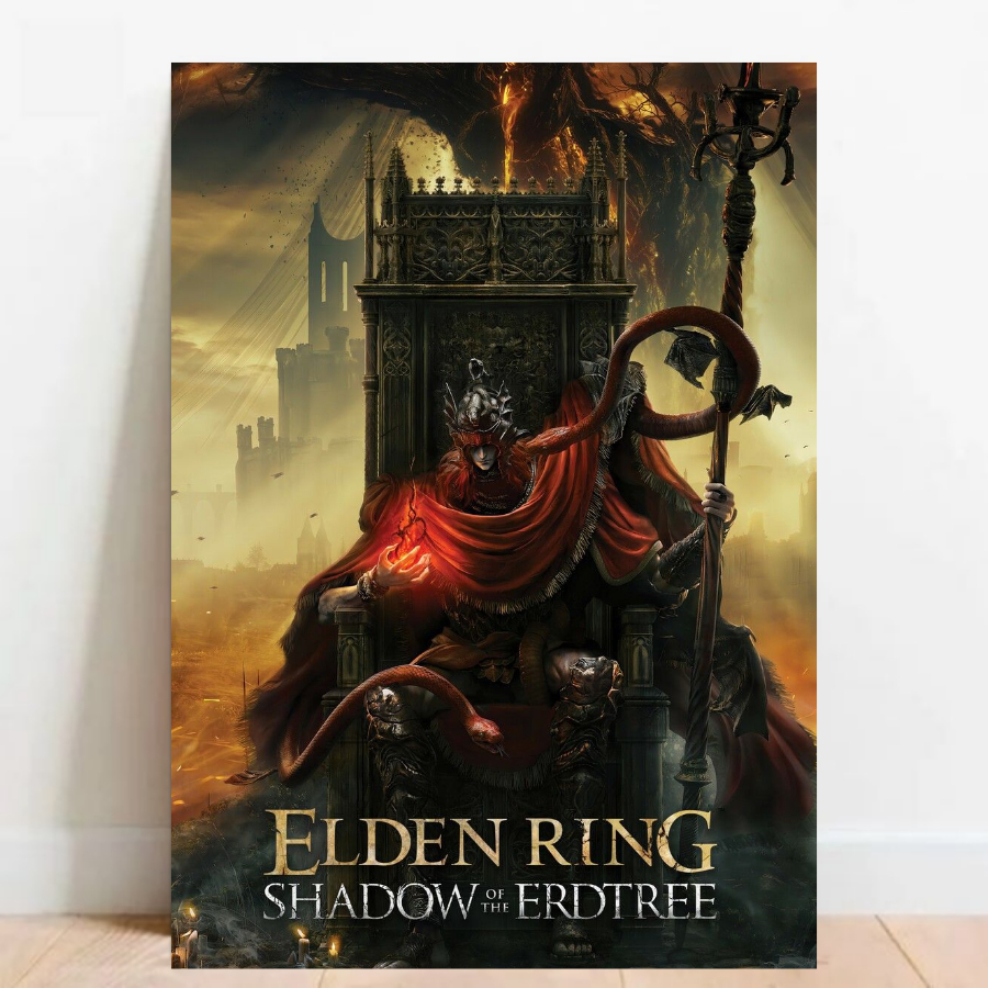 Quadro Decorativa Geek Gamer Elden Ring games Super Nintendo Playstation 09