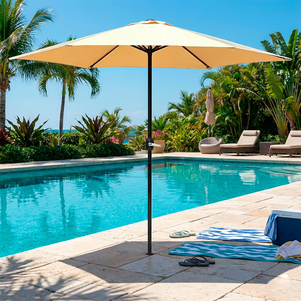 Detalhes do Guarda-Sol Ombrelone Life 2.7M Manivela Jardim Varanda