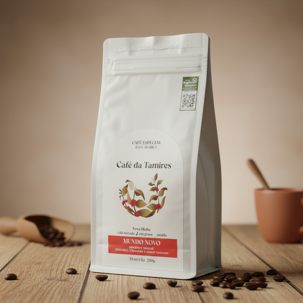 Café Especial Chocolate & Açúcar Mascavo – 250g EM GRÃOS – 100% Arábica
