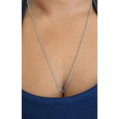 Corrente Aço Inox 60 CM Não Enferruja Antialérgica Unissex para Colar ou Pingente