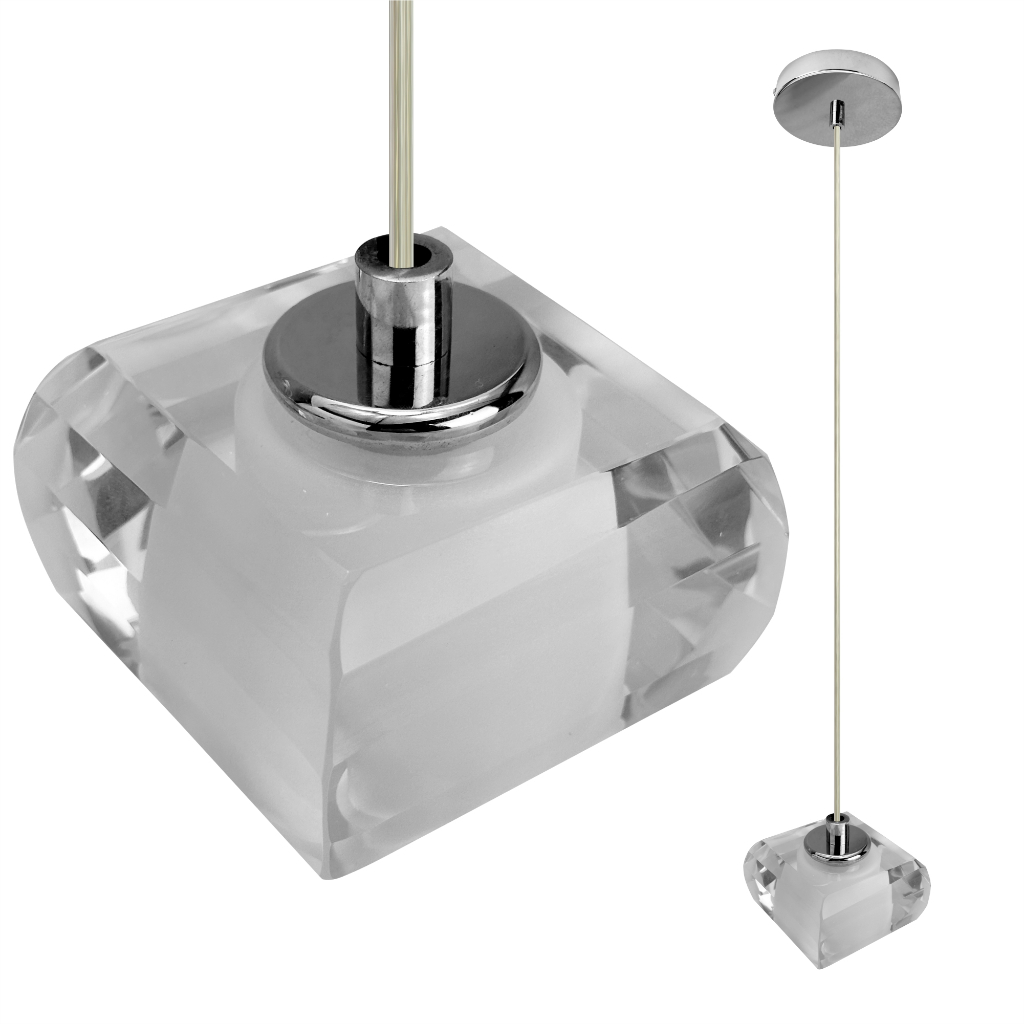 Luminária Pendente de Vidro Daily Tejy OL9292 | Moderno 9x9x6cm G9 40W 127/220V – Design Premium