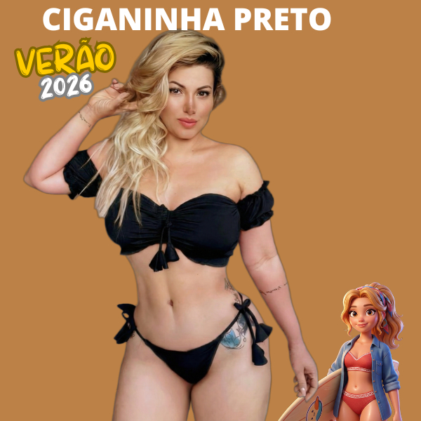 Cropped Ciganinha Preto: Onde Comprar | BuscaProdutos