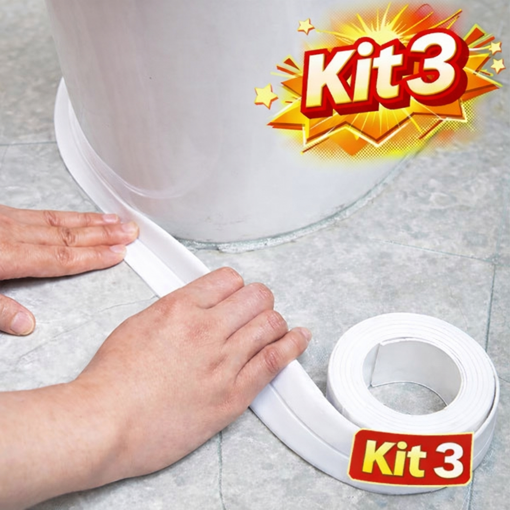 Fita Antimofo Selante Branca De Pvc À Prova D 'Água Para Cozinha / Banheiro / Banheira em Oferta na Shopee