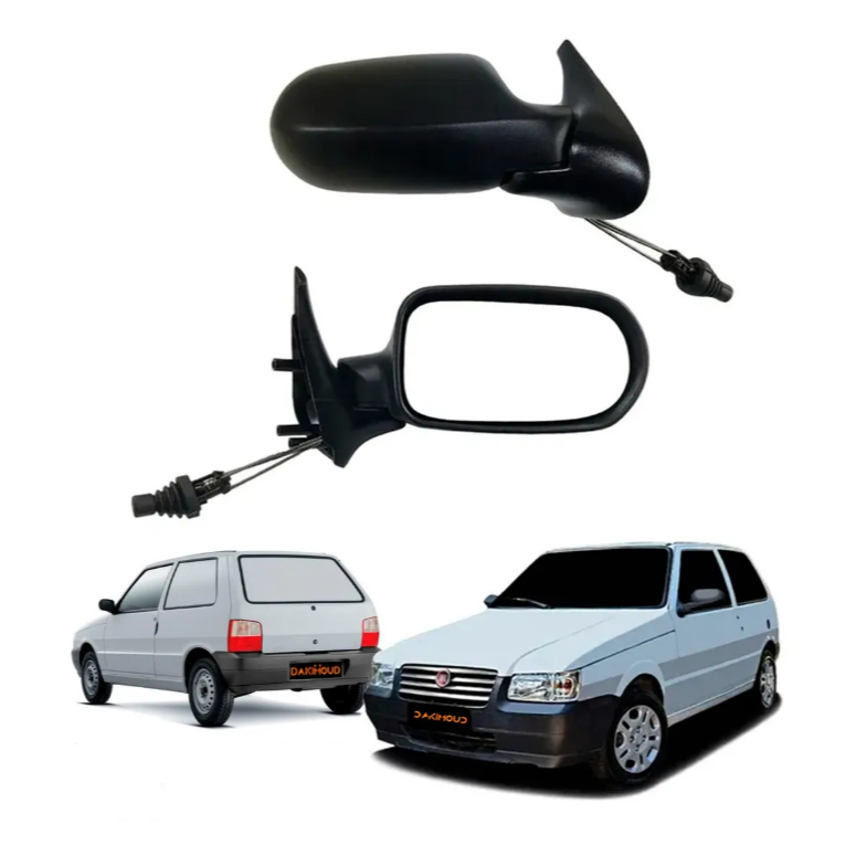 Retrovisor Uno 2006 a 2010 2 Portas C/Controle Unidade ou Par