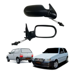 Retrovisor Uno 2006 a 2010 2 Portas C/Controle Unidade ou Par