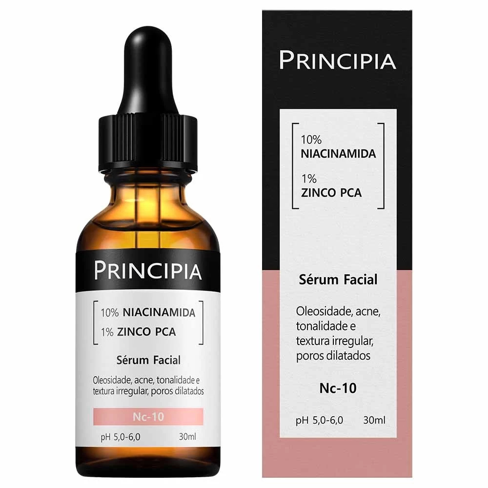 Kit 3 Séruns Principia Niacinamida 10% + Zinco PCA 1% NC-10 | Controle da Oleosidade | Skincare Facial