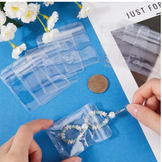 Saquinho Zip PVC Transparente Organização e Proteção 5x7cm para Joias Acessórios – Kit 20/40/100 em Oferta na Shopee