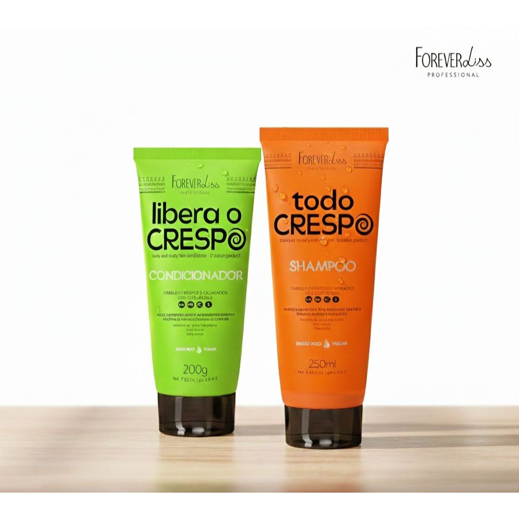 Kit Shampoo e Condicionador - Linha Crespos
