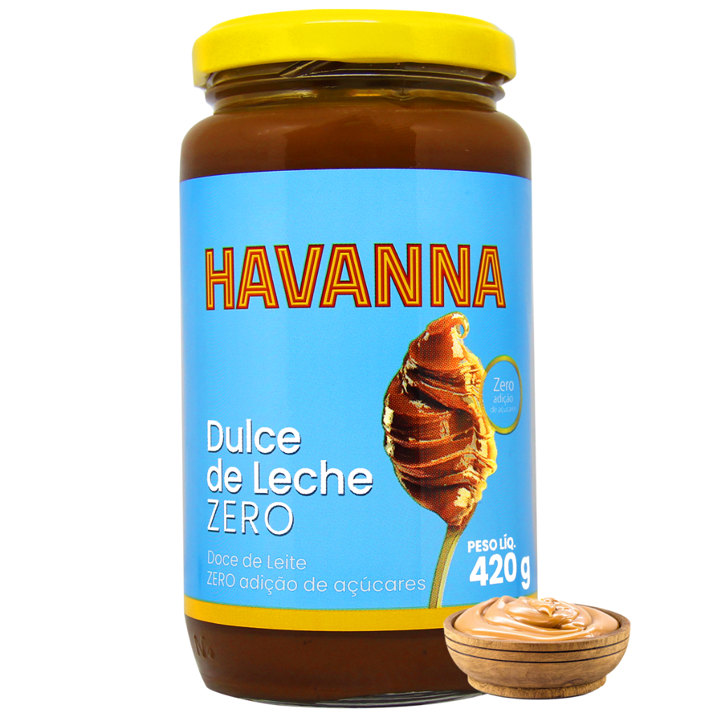 Pote Doce De Leite Havanna Zero Adição Açúcares Açúcar Dulce De Leche Vidro 420g