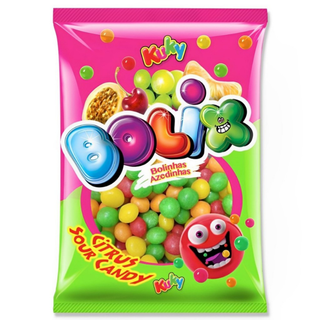 Balas Bolix Azedinha Citrus Macia Sabores Sortidas 500g - Kuky