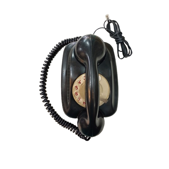 Antigo Telefone Preto Siemens