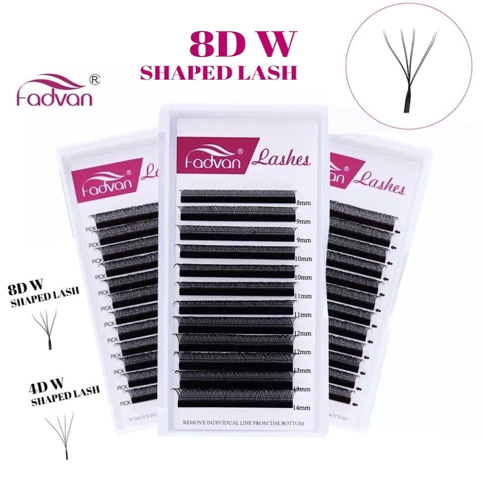 KIT 3 CÍLIOS FADVAN 8D (4D DUPLO)
