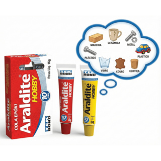 Araldite Hobby Cola Epóxi 10 Minutos 16 Gramas Tek Bond ENVIO IMEDIATO em Oferta na Shopee