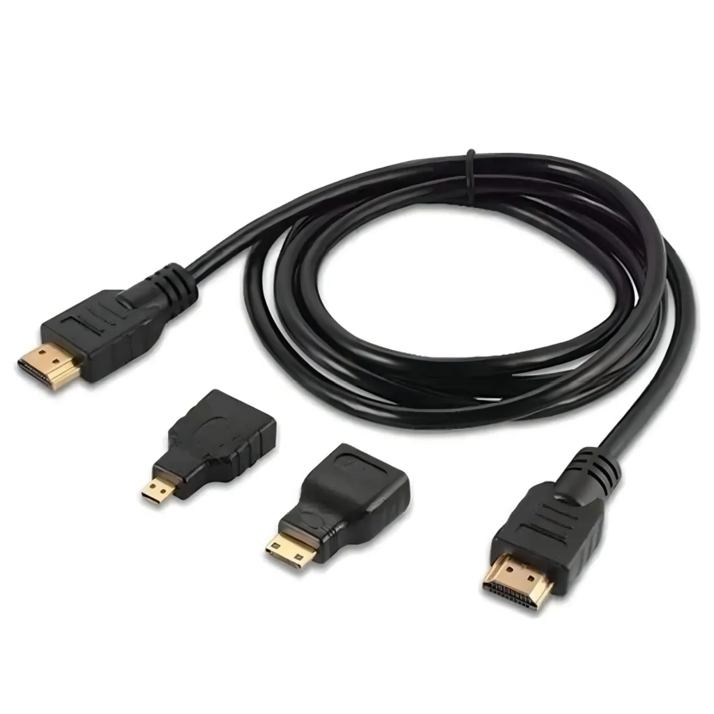 Cabo Adaptador Hdmi 3 Em 1 Mini E Micro Hdmi 1,5m Knup