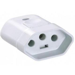 Kit Pino Plugue Fêmea 10A  250V 3 Pinos Novo Padrão de Tomada [Envio HOJE]