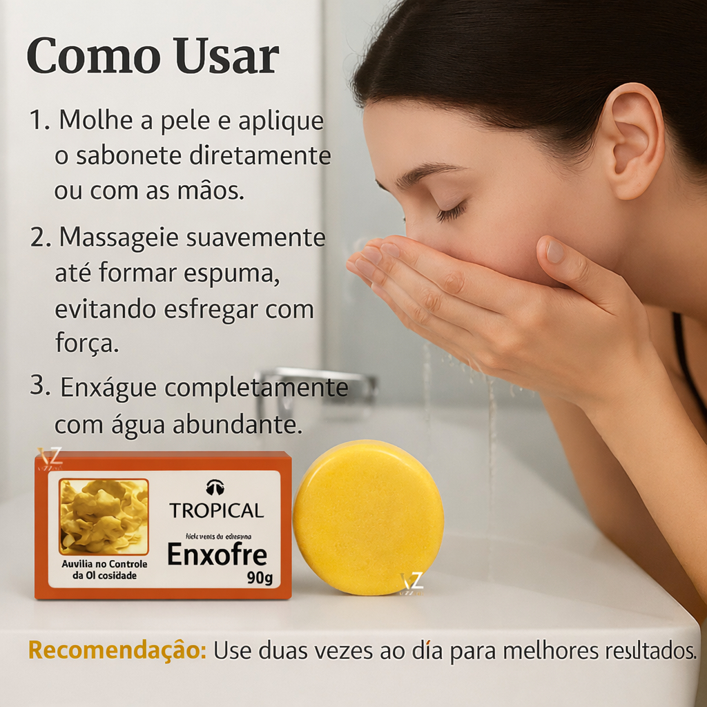 Sabonete de Enxofre Barra Tropical - 1 , 3 ,5 OU 10 Unidades — imagem 2 de 2