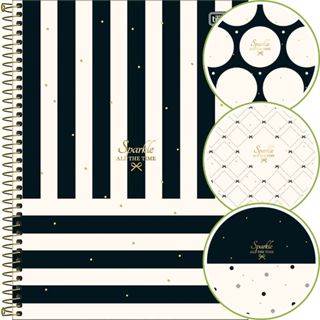 Caderno Universitário Espiral Capa Dura10 Matérias West Village 160 Folhas Tilibras em Oferta na Shopee