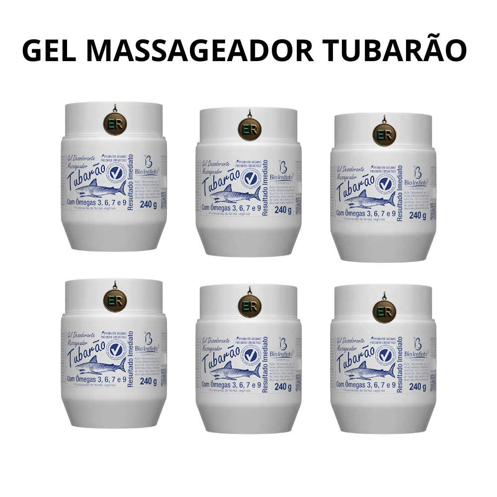 12 Gel Tubarão Com Omegas 3 ,6, 7 e 9 Bio Instinto 240g em Oferta na Shopee