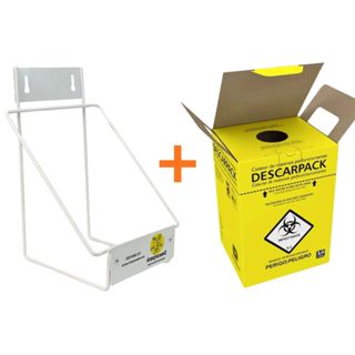 Suporte Para Caixa Coletora Perfurocortante 1,5L 3L 7L 13L 20L Marca Descarpack em Oferta na Shopee