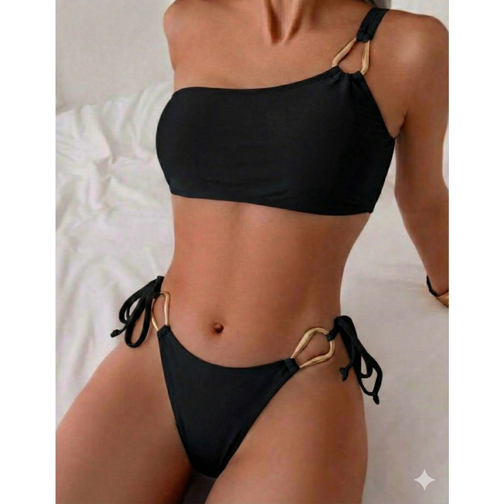 Biquini Mula Manca Argola Amarração Lateral Moda Praia Verão em Oferta na Shopee