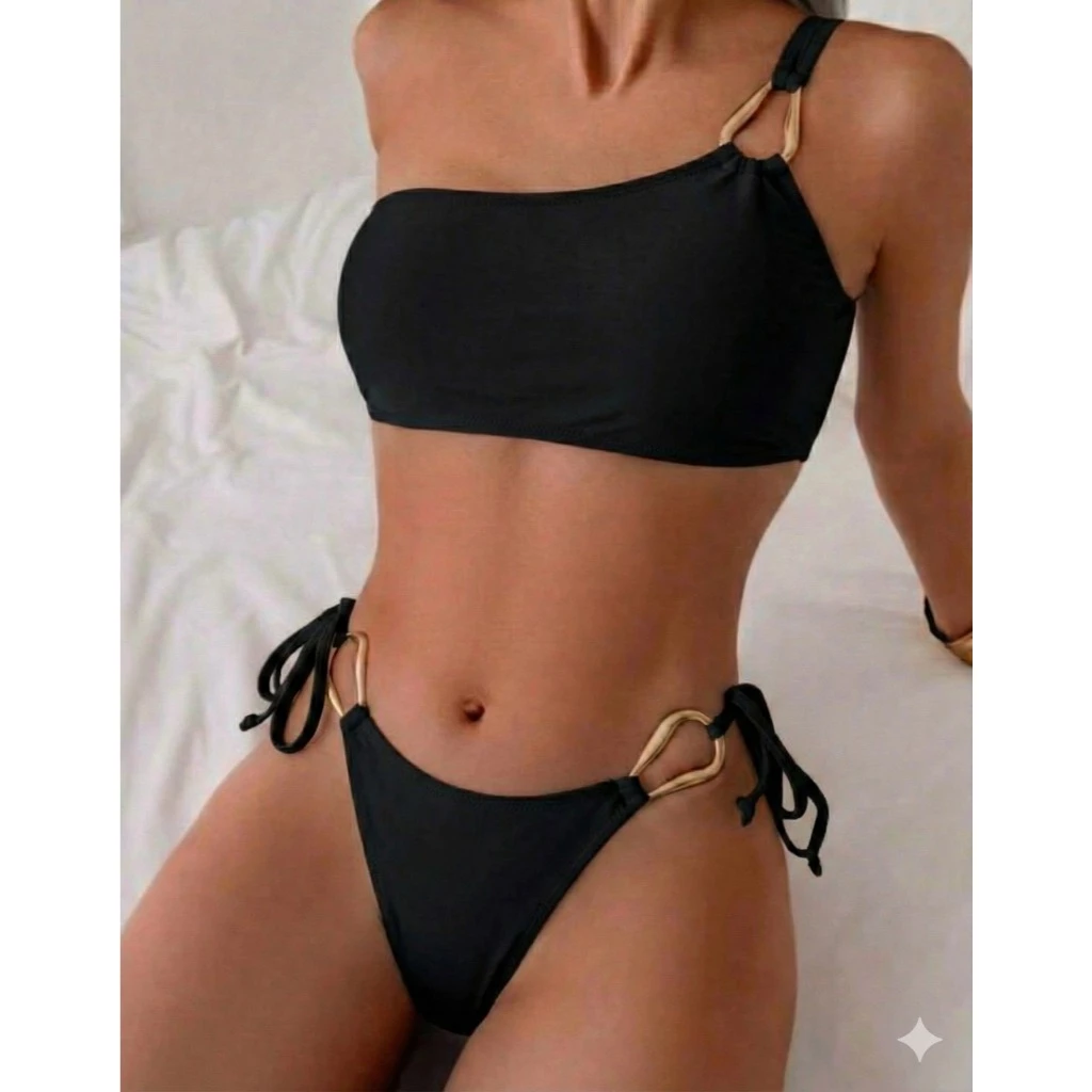 Biquini Mula Manca Argola Amarração Lateral Moda Praia Verão — imagem 1