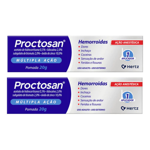 Kit 2 Proctosan Pomada (proctan Hemovirtus)
