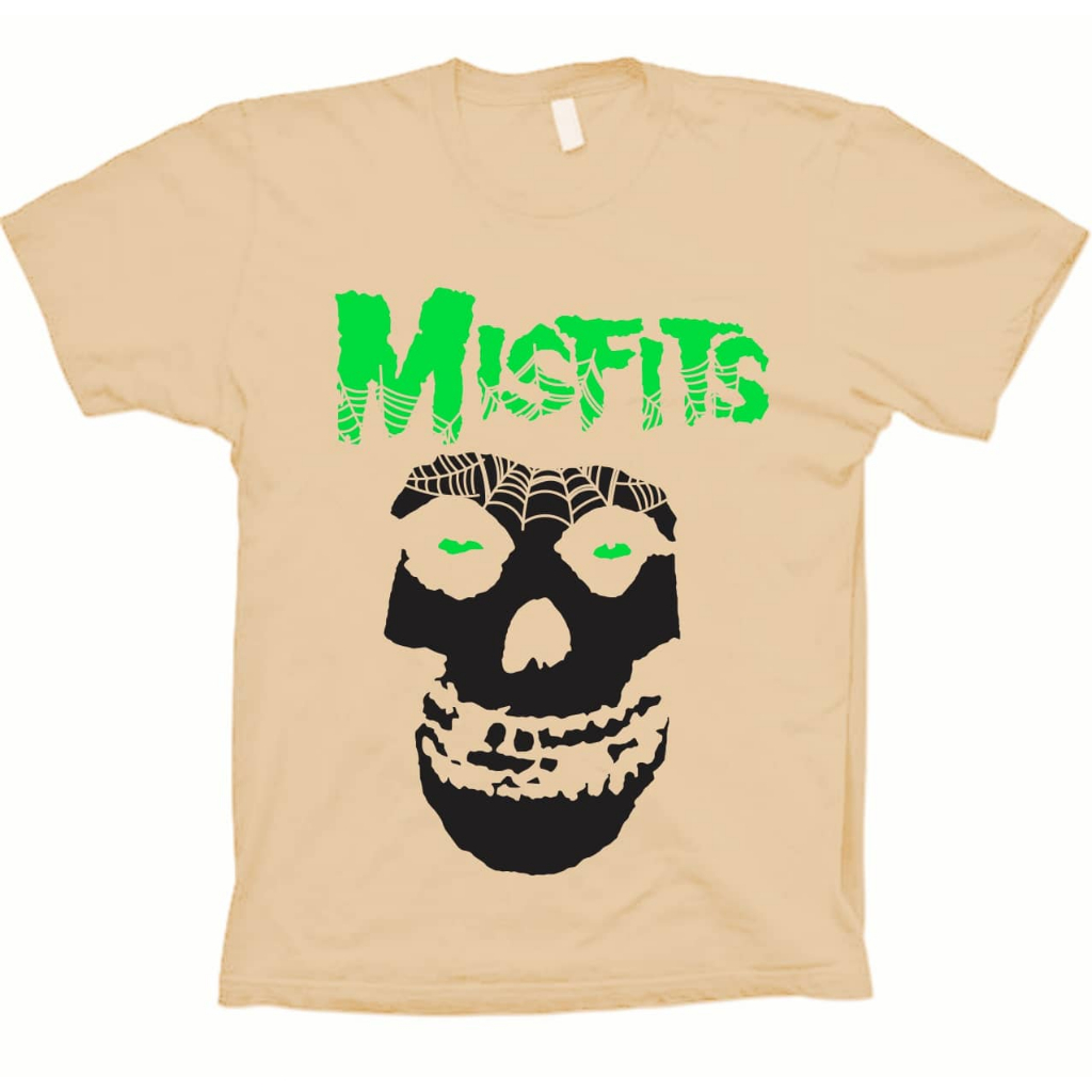 Camisetas Cáqui Bandas Punk Rock - Misfits Crimson Ghost - 100% Algodão!!