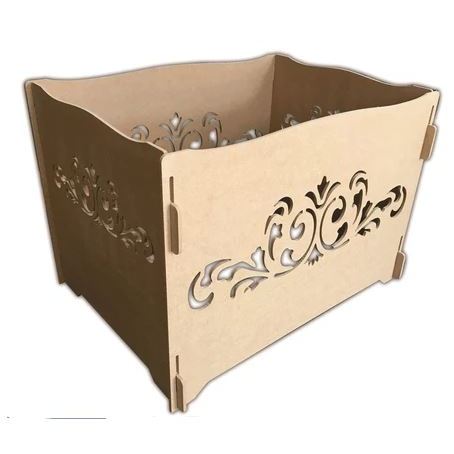 Caixa Porta Presentes Em Mdf Cru - Provençal Para Decoração Festas Desing Elegante - Arte em Laser
