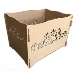 Caixa Porta Presentes Em Mdf Cru - Provençal Para Decoração Festas Desing Elegante - Arte em Laser