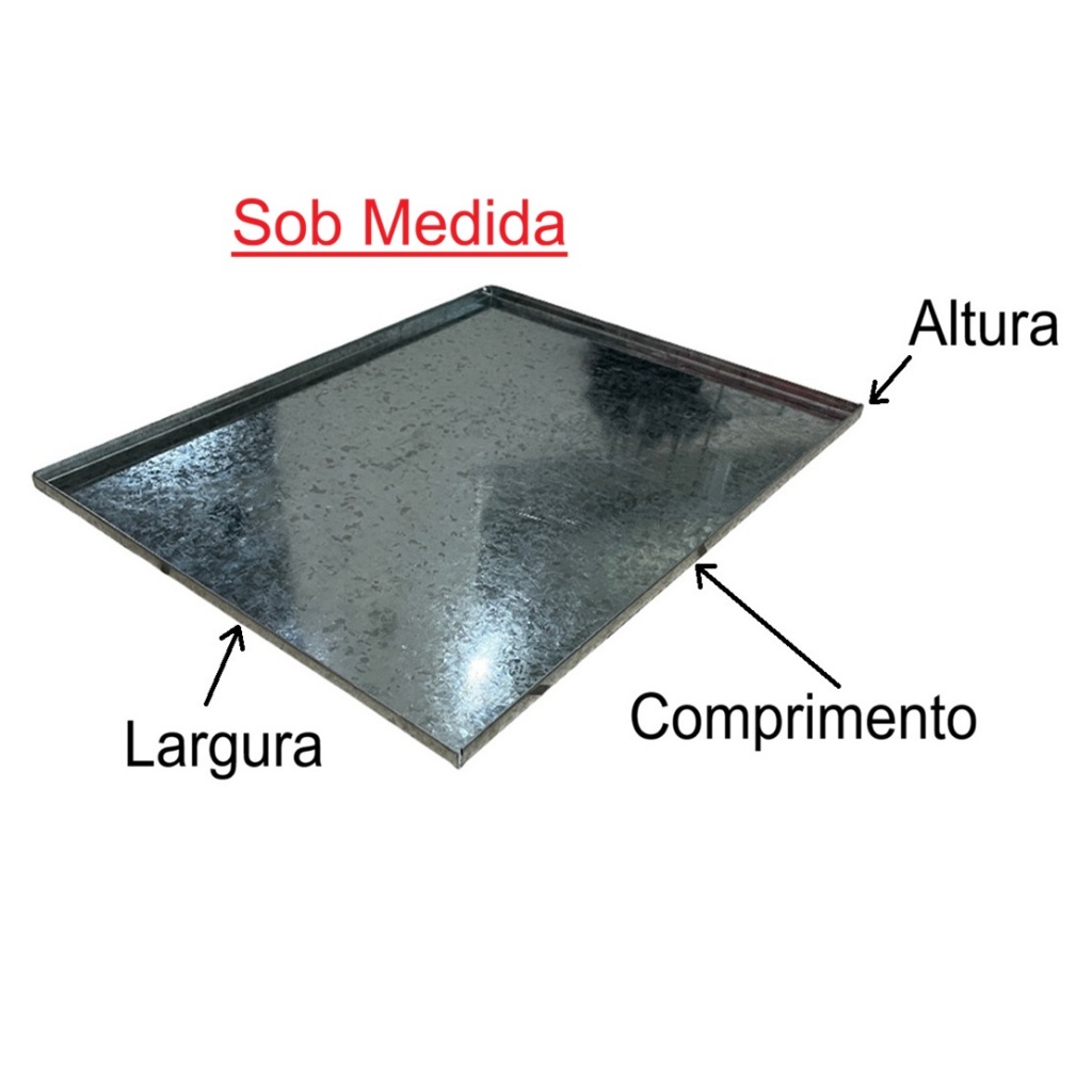 Bandeja Fundo de Gaiola Galvanizado Sob Medida