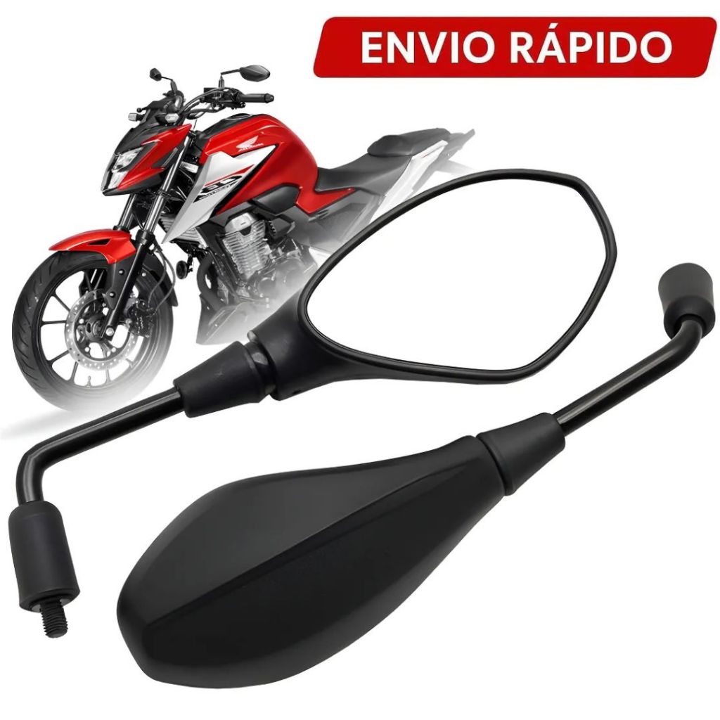 Retrovisor Esportivo BMW F800/GS650 - Rosca M10 Honda - Modelo Mini em Oferta na Shopee