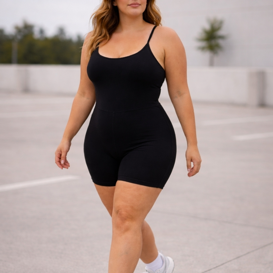 Plus Size Macaquinho Feminino Premium Estiloso Zero Transparência em Oferta na Shopee