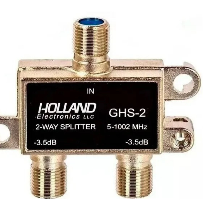 Divisor Holland Ghs-2 Ant. Vhf Uhf Net Tv Cabo 1x2 Saidas