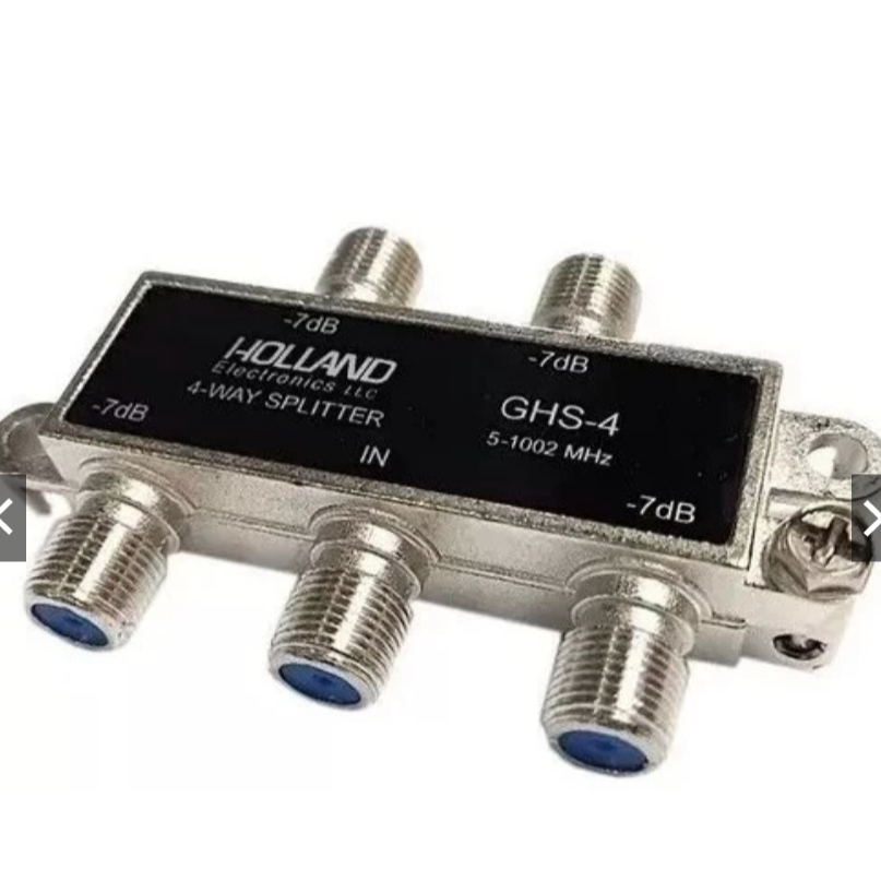 Divisor de Sinal 1x4 Saídas 4-Way Splinter Blindado para Antena Vhf Uhf Net Tv Cabo GHS-2 -      Holland