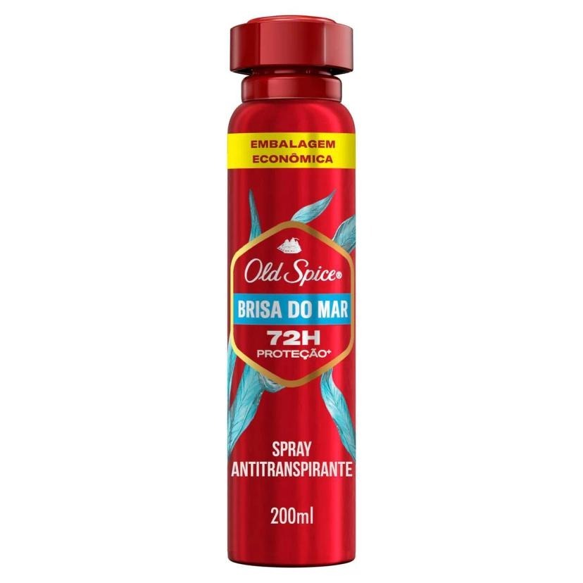 Desodorante Antitranspirante Old Spice Spray Brisa do Mar Com 200ml